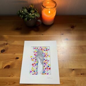 New Original Signed Artwork Ink and Marker on Paper